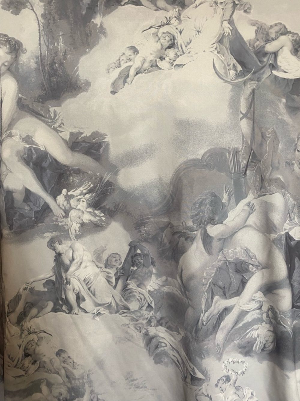 Forever 21 Gray Cherub Print Long-Sleeve Top - Picture 4 of 4